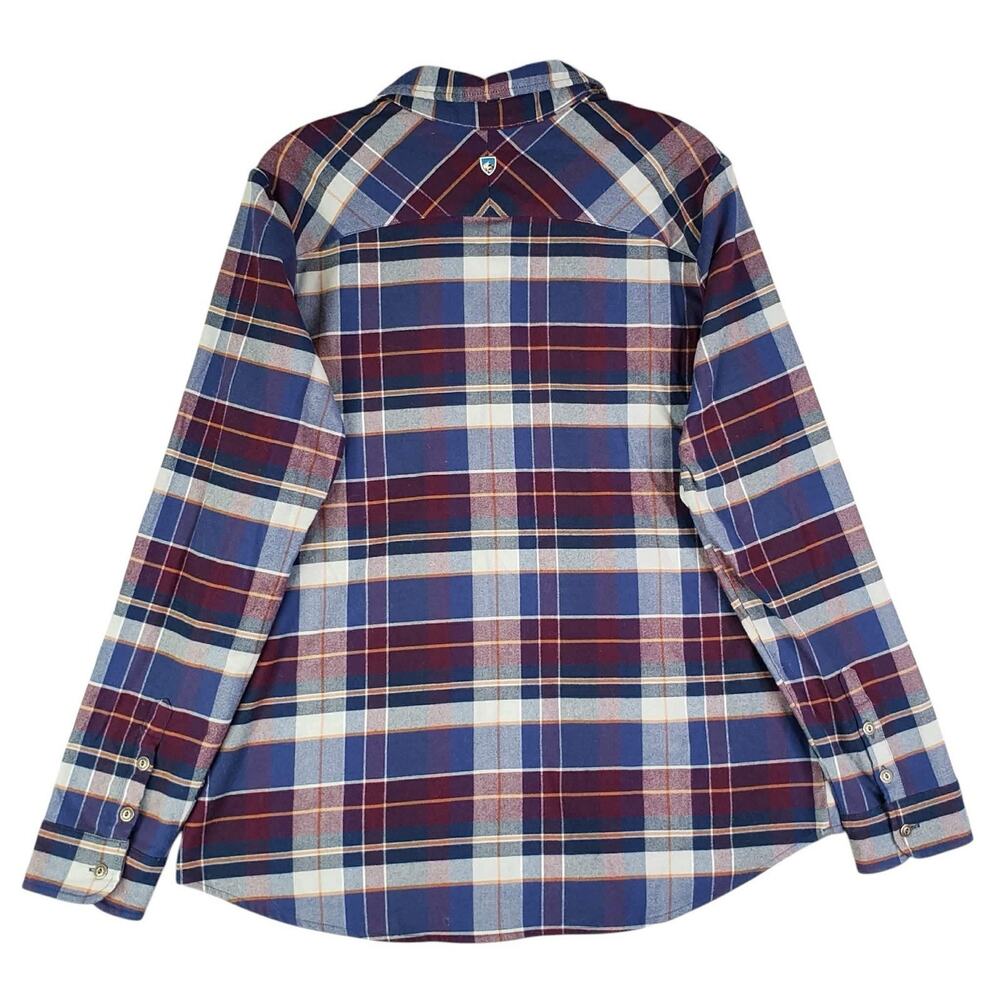 Kuhl Shirt Women’s Size Large L Plaid Greta Flannel Button Down Multicolor - Picture 3 of 12
